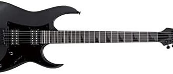 Ibanez GRG guitarra elétrica de corpo sólido de 6 cordas, direita, preta plana, completa (GRGRGR131EXBKF)