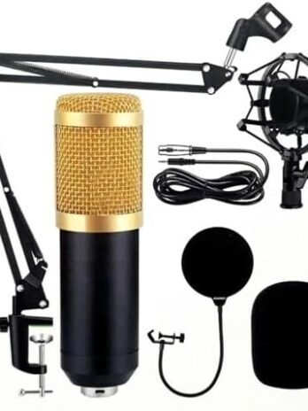 Kit Microfone Estúdio BM800 + Pop Filter + Aranha + Braço Articulado 813 – Lorben