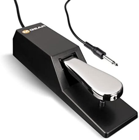 Pedal de sustentação universal M Audio SP 2 com ação em estilo piano para teclados MIDI