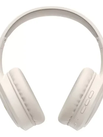 Fone De Ouvido Headphone Dapon H02d Bluetooth 5.1 Microfone Cor Bege